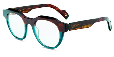 Etnia Barcelona Javi Hvgr Men's Glasses Green Size 49 - Free Lenses - Blue Light Block Available In Green Top Brown Tortoise