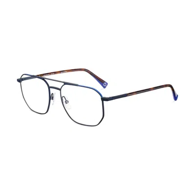 Etnia Barcelona Kingman Geometric Metal Frame Eyeglasses With Tortoiseshell Temples In White