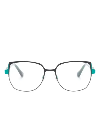 Etnia Barcelona Leonor Square-frame Glasses In Green