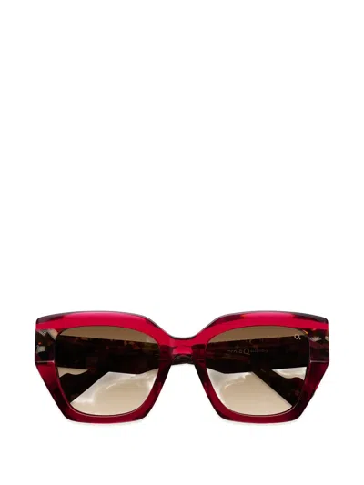 Etnia Barcelona Mambo Geometric Sunglasses In Red
