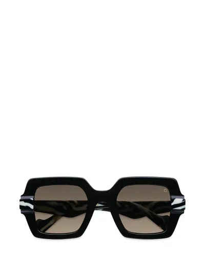 Etnia Barcelona Mambo Zebra-pattern Sunglasses In Black