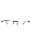 Etnia Barcelona Münster Rectangle-frame Glasses In Red