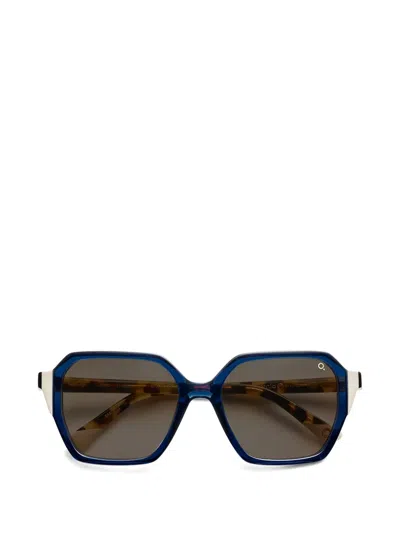 Etnia Barcelona Navas Geometric Sunglasses In Blue