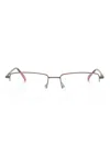 Etnia Barcelona Needles Rectangle-frame Glasses In Grey