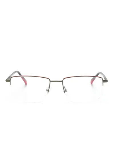 Etnia Barcelona Needles Rectangle-frame Glasses In Grey
