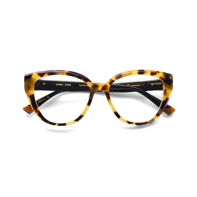 Etnia Barcelona Ninfa Cat-eye Tortoiseshell Frames With Solid Black Temples In Gold