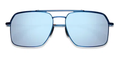Etnia Barcelona Odell Polarized Blhv Men's Sunglasses Blue Size 61 In Steel Blue
