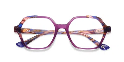 Etnia Barcelona Oriana Publ Women's Glasses Blue Size 51 - Free Lenses - Blue Light Block Available In Gray