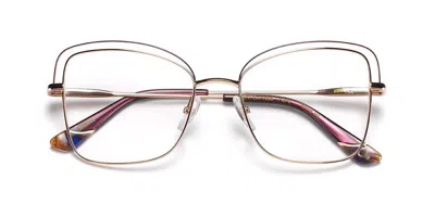 Etnia Barcelona Orient Express Pgpu Occhiali Da Vista Oro Per Donna (solo Montatura) In Multi