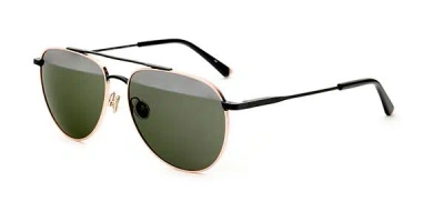 Etnia Barcelona Palm Beach Sun Bkpk Men's Sunglasses Black Size 58 In Gold