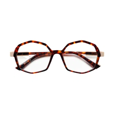 Etnia Barcelona Parma Geometric Octagonal Acetate Eyeglasses With Tortoiseshell Pattern In Brown