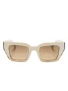 Etnia Barcelona Ritmo Square-frame Sunglasses In Neutrals