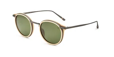 Etnia Barcelona Riverdale Sun Polarized Whsl Men's Sunglasses White Size 47