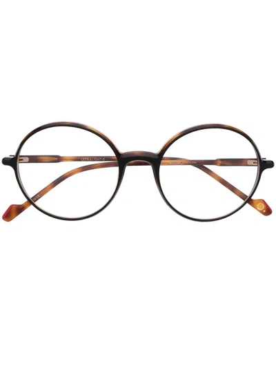 Etnia Barcelona Round-frame Tortoiseshell Glasses In Brown