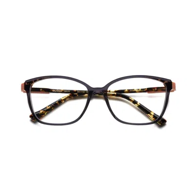 Etnia Barcelona Sajonia Square Frame Eyeglasses With Translucent Front In Black