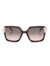 Etnia Barcelona Sarria Square-frame Sunglasses In Braun