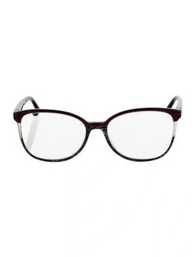 Pre-owned Etnia Barcelona Savile Row Wayfarer Eyeglasses In Red