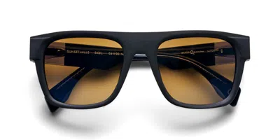 Etnia Barcelona Sunset Hills Polarized Bkbl Men's Sunglasses Black Size 54 In Brown
