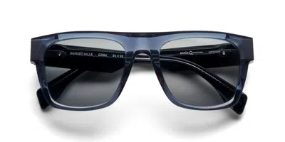 Etnia Barcelona Sunset Hills Polarized Grbk Men's Sunglasses Grey Size 54 In Blue