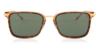 Etnia Barcelona Waterfront Sun Hvgr Men's Sunglasses  Size 53 In Brown