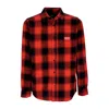Etnies Indy Flannel X Independent Red Men's Long Sleeve Shirt In Red