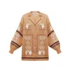 Etnodim Women's Yellow / Orange Linen Orange Embroidered Button-down Shirt - Bayka In Yellow/orange