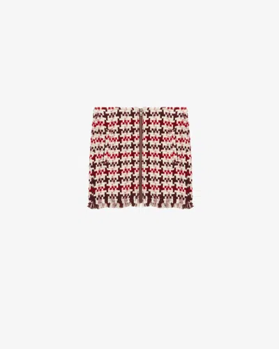 Isabel Marant Étoile Akima Skirt In Red-pink