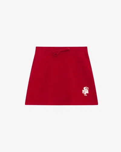 Isabel Marant Étoile Amelie Skirt In Red