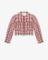 Isabel Marant Étoile Amelio Jacket In Red-pink