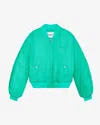 Etoile Bessime Bomber Jacket In Green