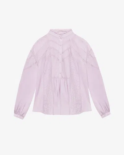 Isabel Marant Étoile Isabel Marant Etoile Cotton Gelma Blouse For In Purple
