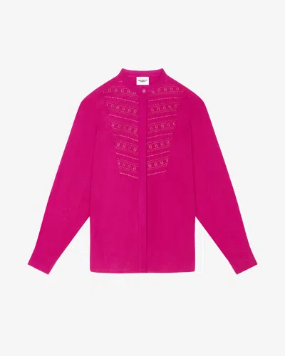Isabel Marant Étoile Britten Top In Purple