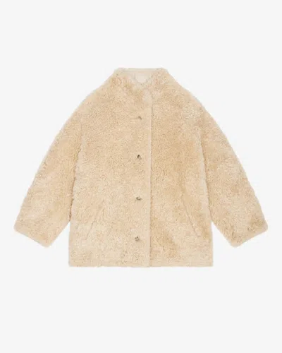 Isabel Marant Étoile Carolina Reversible Mantel In Yellow