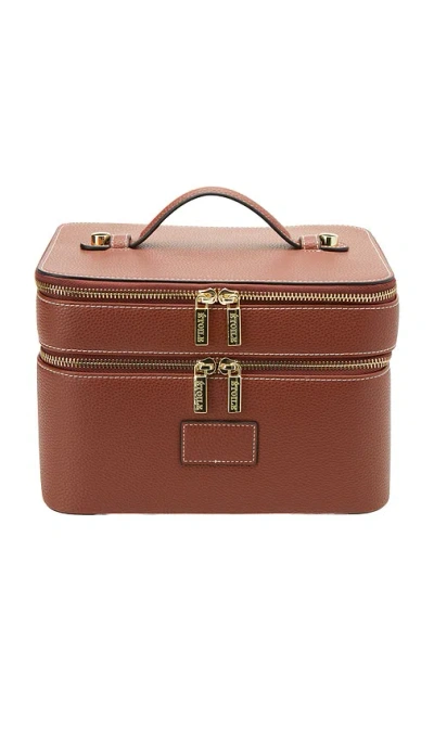 Etoile Collective Duo Vanity Case In Brown