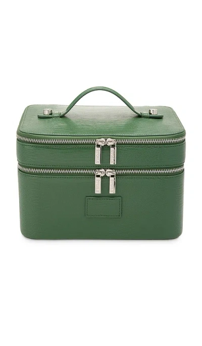 Etoile Collective Duo Vanity Case In Moss Lizard Print
