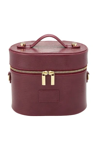 Etoile Collective Oval Toiletry Case In Burgundy