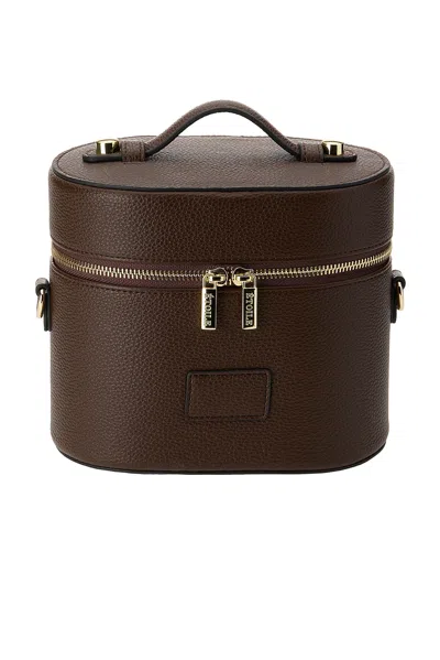 Etoile Collective Oval Toiletry Case In Espresso
