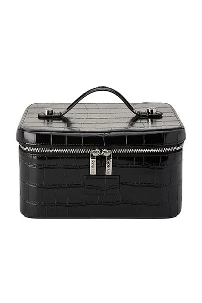 Etoile Collective Vanity Case In Noir Croc