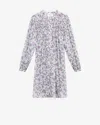 Isabel Marant Étoile Danael Dress In Ecru-lilac