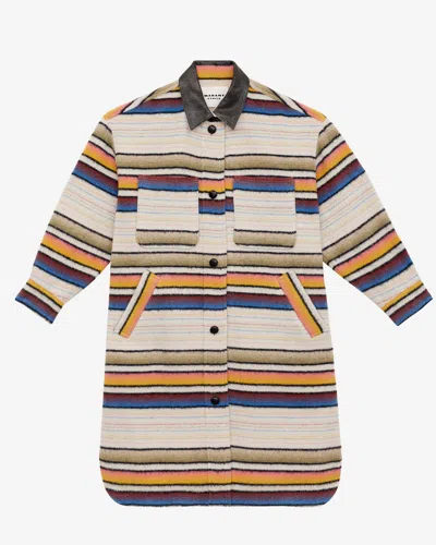 Isabel Marant Étoile Djila Coat In Multicolor