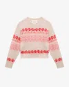 Isabel Marant Étoile Patterned-jacquard Jumper In Raspberry