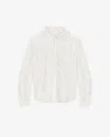 Isabel Marant Étoile Estela Broderie Anglaise-trim Shirt In White