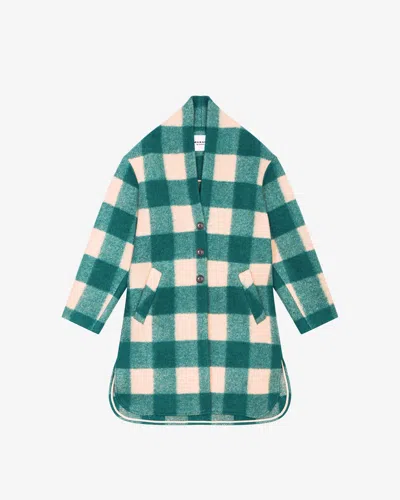 Isabel Marant Étoile Gabriel Coat In Green