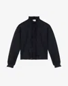 Isabel Marant Étoile Gaia Embroidered Cotton Blouse In Black