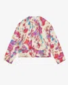 Isabel Marant Étoile Gelio Jacket In Beige-raspberry