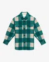 Isabel Marant Étoile Harveli Checked Jacket In Green