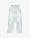 Isabel Marant Étoile Isabel Marant Etoile Ophra Loose Fit Fine Denim Jeans In Light Blue