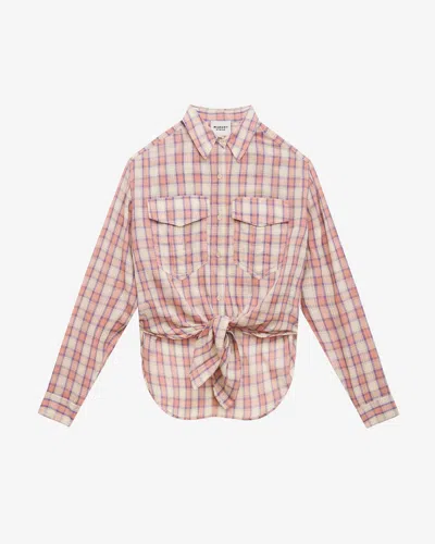 Isabel Marant Étoile Nath Shirt In Antik Pink-yellow