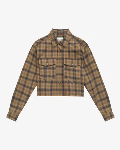Isabel Marant Étoile Hemd Telina In Khaki-khaki
