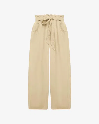 Isabel Marant Étoile Priana Trousers In Light Khaki